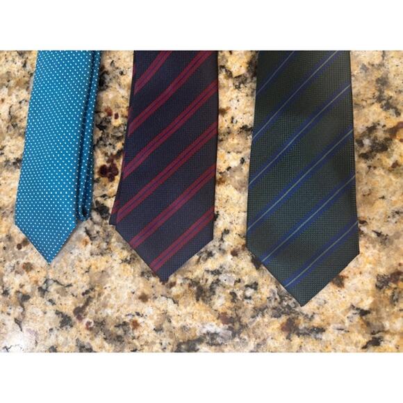 Puccini Boys Tie Lot of 3 Hand Made Youth Adjustable 58 Inches 3 Width - Picture 3 of 4